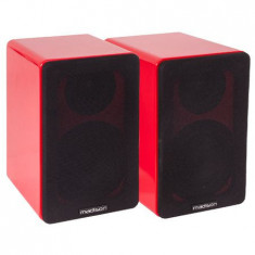 SET 2 BOXE ACUSTICE 2 CAI 40W RMS - ROSU foto