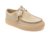 Cumpara ieftin Mocasini CLARKS bej, TORHILL LO, din material textil