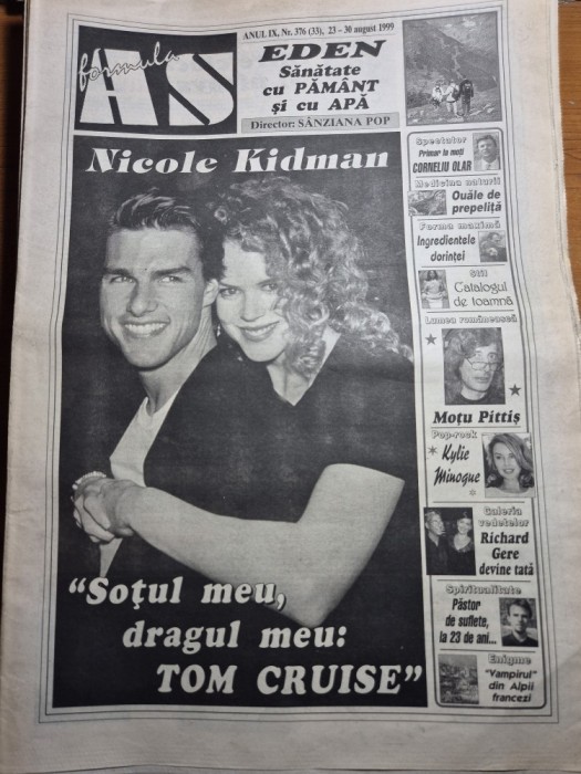 ziarul formula as 23- 30 august 1999 - tom cruise , florian pitis , doru laza