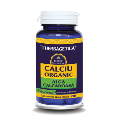 Calciu Organic Herbagetica 30cps foto