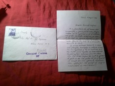 Plic cu scrisoare circulat 1942 Craiova - Bucuresti catre prof. Ion Orghidan , Timbru Mihai 8 lei foto