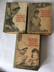 Manual Pentru Surori Medicale - Prof. Constantin Paunescu, 3 volume, 1963 foto