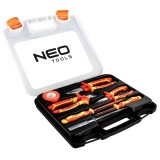 Set scule VDE 7 piese 1000V cu surubelnite si clesti NEO TOOLS