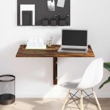 Cumpara ieftin Masă perete pliantă stejar fumuriu 100x60x56 cm lemn compozit