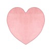 Covoras decorativ pentru copii, Inimioara roz, 90x90 cm, ATU-084350, Oem
