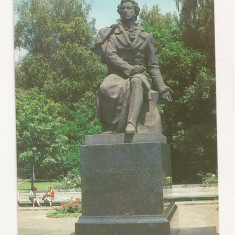 CP4-Carte Postala- UCRAINA - Kiev, A.S. Pushkin monument ,necirculata 1980