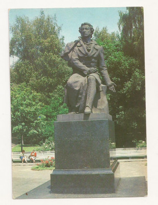 CP4-Carte Postala- UCRAINA - Kiev, A.S. Pushkin monument ,necirculata 1980 foto