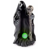 Figurina Halloween Schelet Fantoma polirasina multicolora cu leduri cm 9,5 x 8,5 x 17,5 H