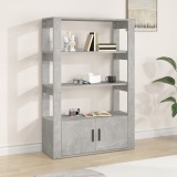 vidaXL Servantă, gri beton, 80x30x119,5 cm, lemn prelucrat