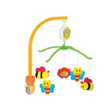 Carusel rotativ Albinute, pentru patut copii, cu muzica, ATU-088725
