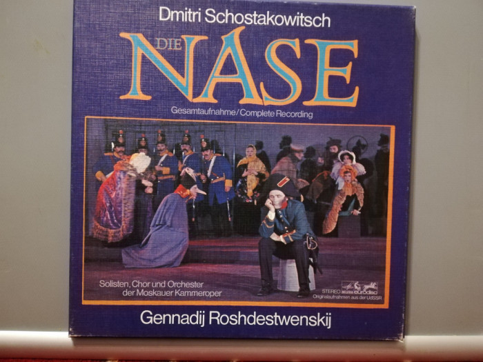 Schostakowitsch &ndash; The Nose &ndash; 2LP Box (1978/Eurodisc-Ariola/RFG) - VINIL/NM+
