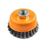 Perie de sarma tip cupa cu noduri rasucite ROTOR 125mm M14 Innovative ReliableTools