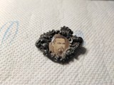Insigna vintage cu regele Ludwig II al Bavariei, Europa