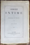 ARMONII INTIME DE ALESSANDRU Z. SIHLENU/SIHLEANU: A DUOA EDITIUNE/BUCURESCI 1871