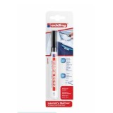 Marker Edding 8040, pentru etichetele textile, varf rotund 1 mm negru, blister