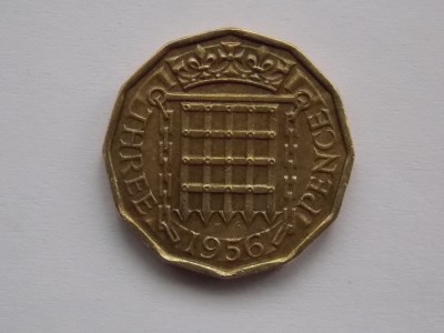3 PENCE 1956 GBR foto