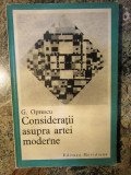 G. OPRESCU - CONSIDERATII ASUPRA ARTEI MODERNE