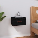 Cumpara ieftin Noptiere de perete, negru, 40x29,5x22 cm
