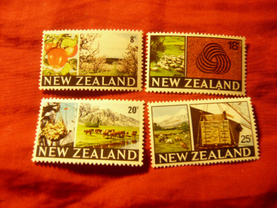 Serie mica Noua Zeelanda 1968 - Peisaje , 4 val. foto
