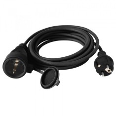 Prelungitor, negru, 10m, cauciucat, 3x1,5mm? foto
