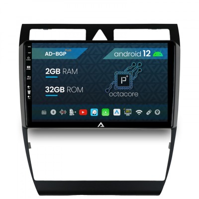 Navigatie Audi A6 (1999-2004), Android 12, P-Octacore 2GB RAM + 32GB ROM, 9 Inch - AD-BGP9002+AD-BGRKIT429 foto