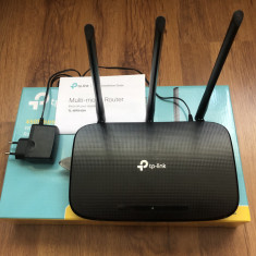 Router Wireless TP-LINK TL-WR940N, 450Mbps, WAN, LAN, negru