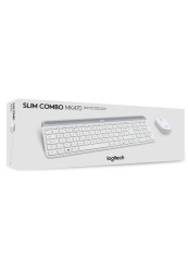 Tastatura Logitech Slim Wireless &amp; Mouse Combo Mk470 Offwhite Nordic PC