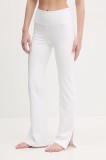Casall jambiere de yoga Grace Flare culoarea alb, neted, 25059