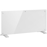 HOMCOM Aerotermă Electrică cu Temperatură Reglabilă, Termostat și Protecție la Supra&icirc;ncălzire, 87x21,5x44,5 cm, Alb | Aosom Romania
