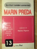 Marin Preda - Comentat de Marieta Popescu, Editura Recif 1994, Biografii, Memorii, 175 pagini
