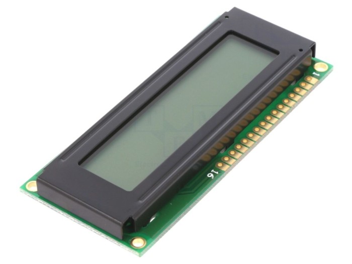 Afișaj LCD alfanumeric 16x1, LED