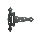 Balama decorativa neagra T5, 130 mm pentru usi, porti si mobilier rustic