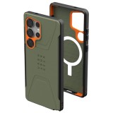 Husa pentru Samsung Galaxy S25 Ultra - UAG Civilian Pro MagSafe - Olive Drab / Orange
