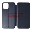 Husa Flip Apple iPhone 12 Pro Max, Midnight Blue, Toc Protectie, Premium