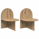 vidaXL Noptieră 2 pcs Stejar Artizanal 48 x 49 x 65 cm Lemn prelucrat 8001130