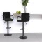 Scaune de bar, 2 buc., negru, material textil - 2