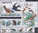 Timbre cu păsări din Ghana