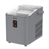 Masina de cuburi de gheata Heinner Glacio HIM-100SL, capacitate 12kg/24h, rezervor apa 1L, cuburi de 2 dimensiuni, putere 120W, Argintiu
