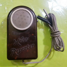 D199-ww2-Reportofon vechi RFT Mein Reporter al 2 lea razboi bachelita.