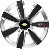 Cumpara ieftin Set 4 Capace Roti GTX Carbon Gri-Negru R14, Pentru Chevrolet, Autohelix MSA