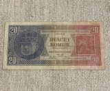 Bancnota 20 Korun 1926 Cehoslovacia
