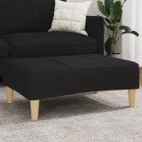 VidaXL Taburet, negru, 77x55x31 cm, material textil