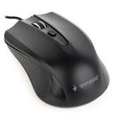 MOUSE GEMBIRD, PC sau NB, cu fir, USB, optic, 1200 dpi, butoane/scroll 4/1, , negru, &quot;MUS-4B-01&quot; (timbru verde 0.18 lei)