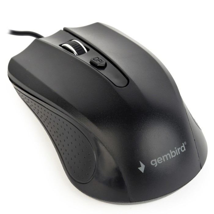 MOUSE GEMBIRD, PC sau NB, cu fir, USB, optic, 1200 dpi, butoane/scroll 4/1, , negru, &amp;quot;MUS-4B-01&amp;quot; (timbru verde 0.18 lei)