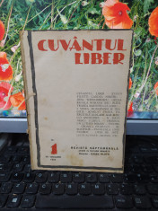 Cuvantul liber, seria II anul I nr. 1, 26 ianuarie 1924, Marcel Iancu, Vinea 183 foto