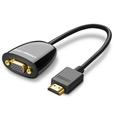 Ugreen Adaptor Cablu Cablu Adaptor HDMI (mascul) La VGA (femă) FHD Negru (MM105 40253) foto