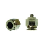 Mufa rapida dreapta din metal fi 10 cu surub metalic M6 Breckner