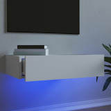 Dulap TV cu lumini LED, alb, 60x35x15,5 cm GartenMobel Dekor, vidaXL