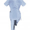 Costum Medical Pe Stil, Tip Kimono Albastru Deschis, Model Daria - 3XL, M