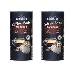 Set 2 pachete, cafea paduri, Barissimo Espresso Pads, Intensitate 8